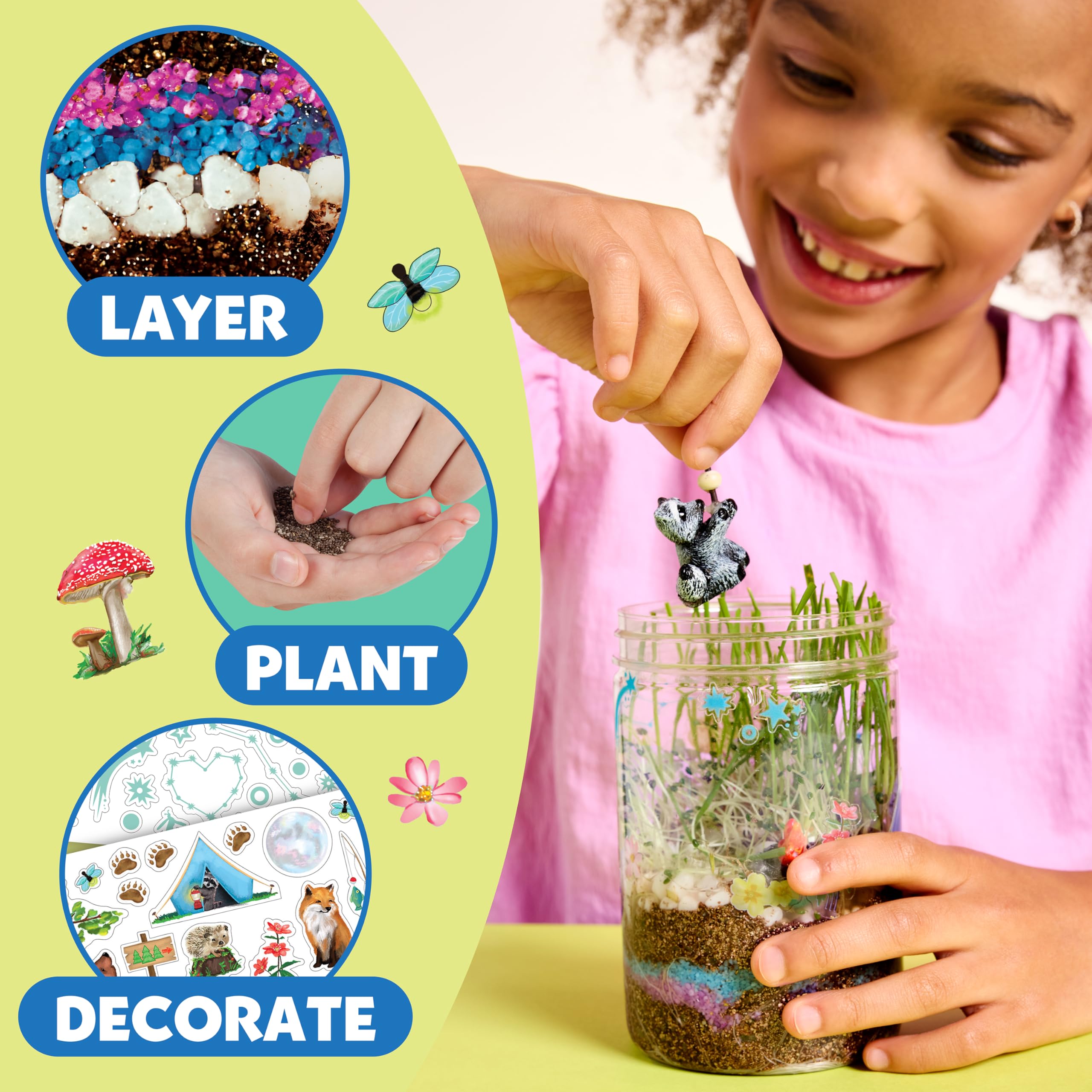 Creativity for Kids Grow 'N Glow Terrarium Kit for Kids - Science