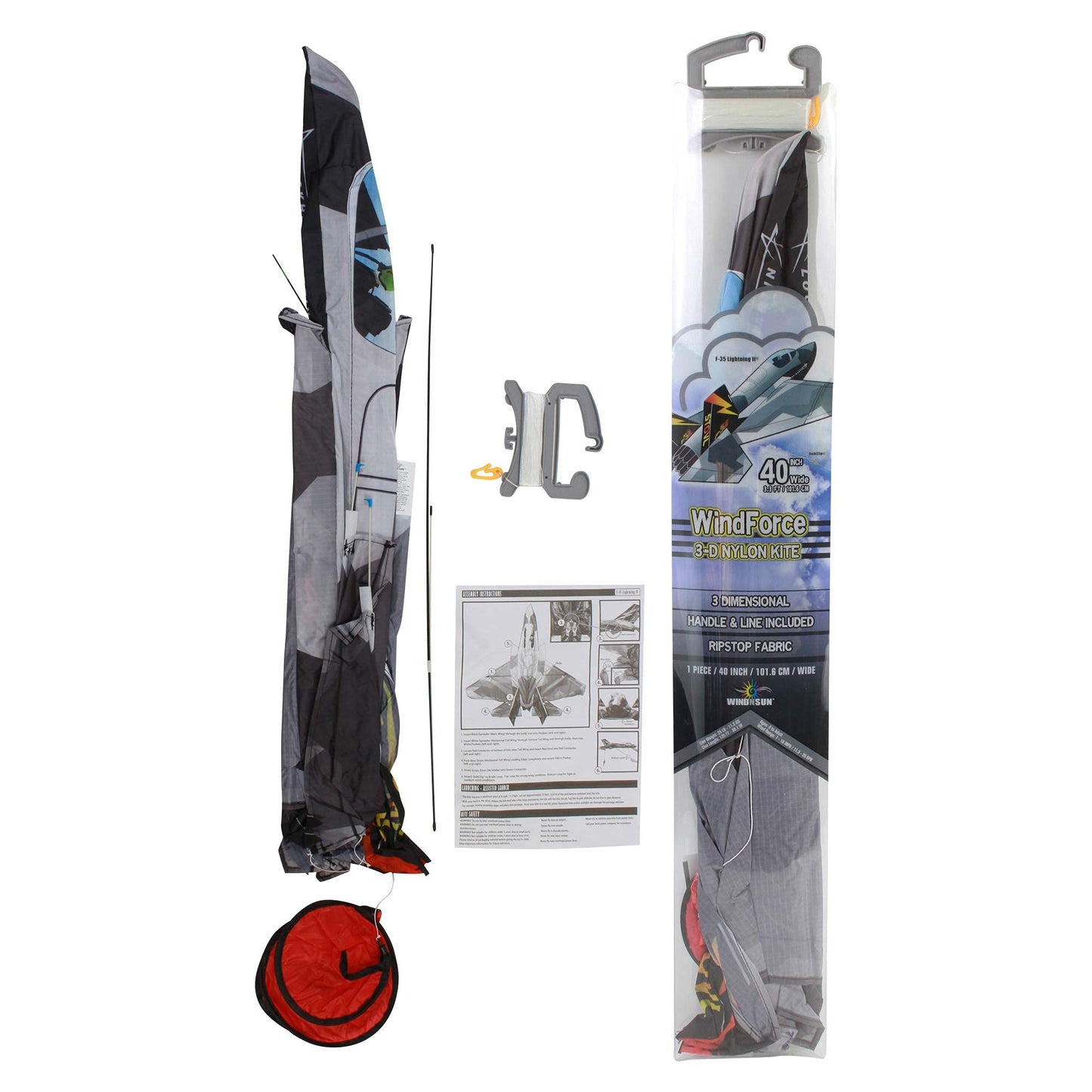 WindNSun Wind Force Nylon Kite - F-35 Lightning II