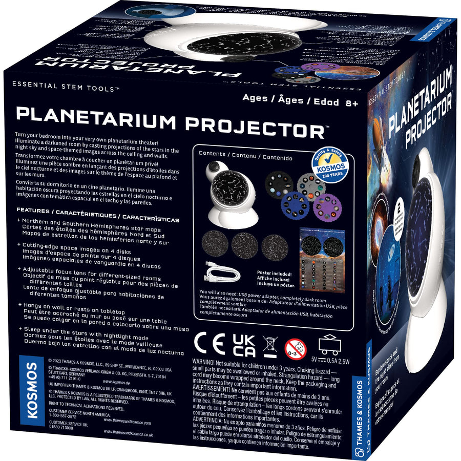 The Thames & Kosmos Planetarium Projector Essential STEM Tool | Illuminate Your Room as a Planetarium Theater | Dual Projector Casts Star Maps & Space-Themed Images from the James Webb Space Telescope