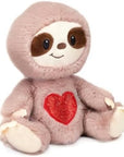 9.5" Sloth with Glittered Heart Belly