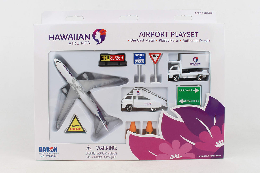 Daron Hawaiian Airlines Airport Playset , White