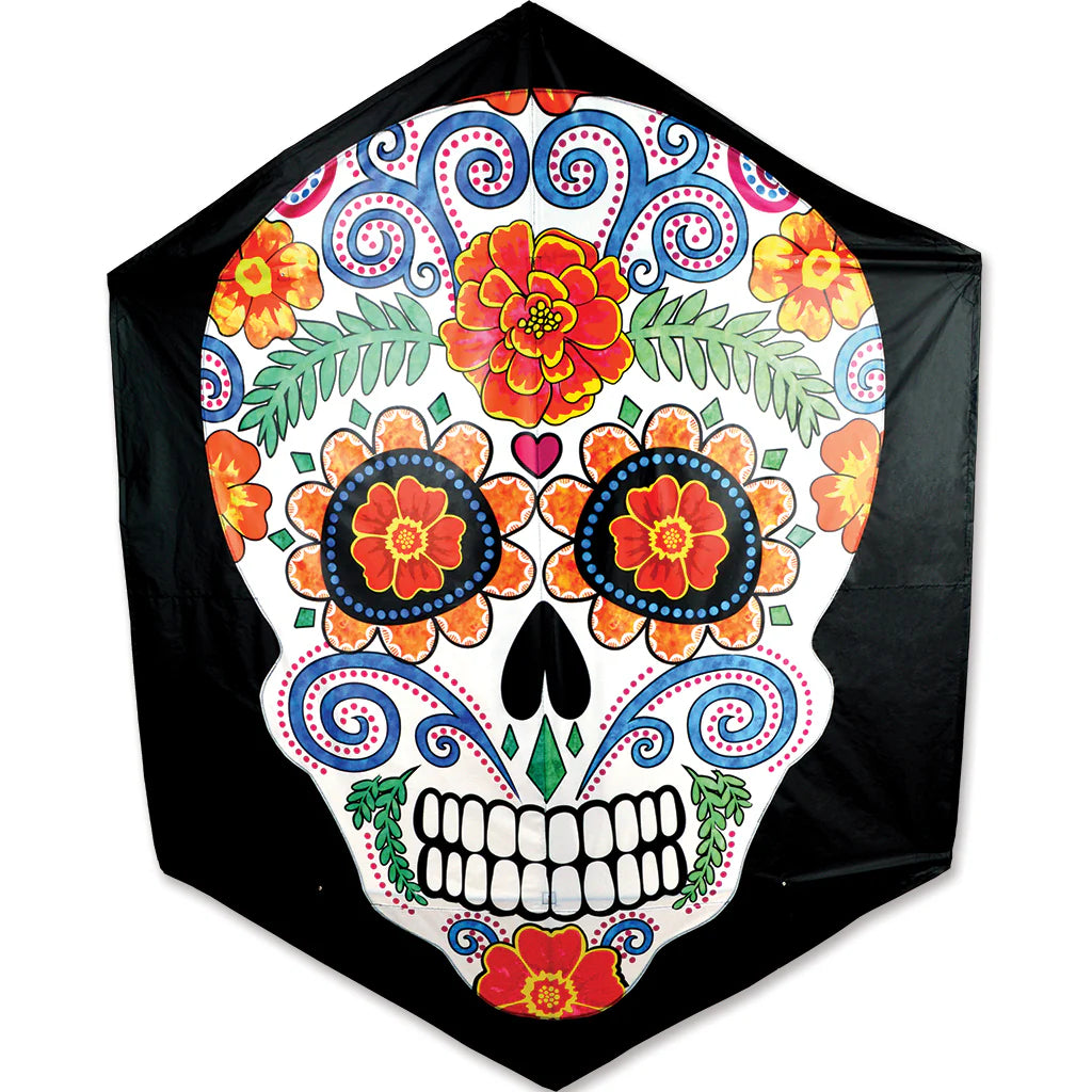 63" Rokkaku Kite - Day of the Dead