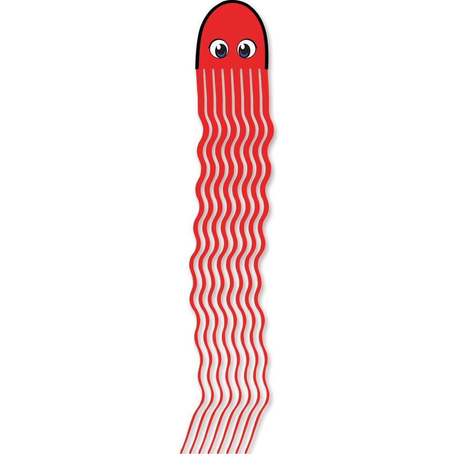 64" Squeaky Jr. Octopus Streamer Kite - Red