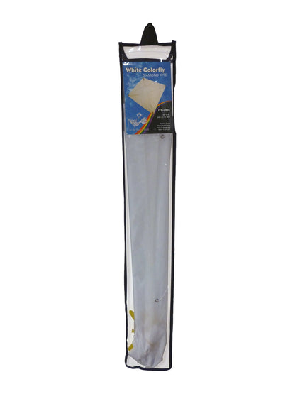 30" Solid Diamond Kite - White