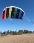 50" Airfoil Stunt Kite - Dark Rainbow