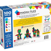 Magna-Tiles Clear Colors 100 Piece Set