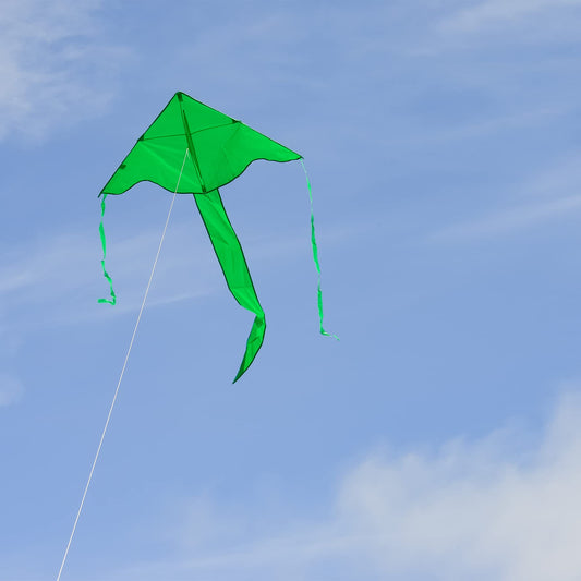 In the Breeze Solid Color Fly-Hi Kites - Green