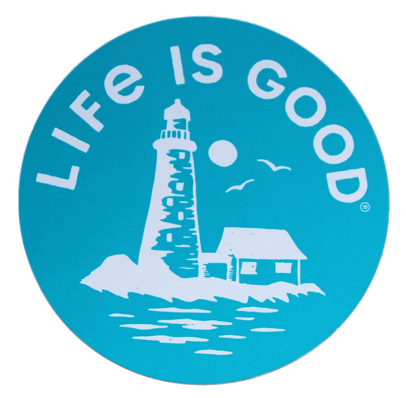 LIFE IS GOOD Lighthouse Sea STICKER – Kitty Hawk Kites