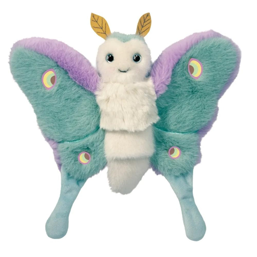 Juniper Luna Moth Stuffed Animal Finger Puppet - 10 Inches