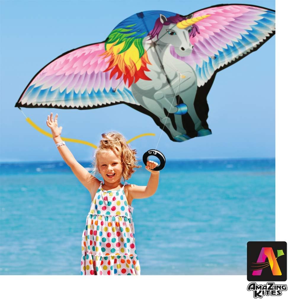 60" 3D Collapsible Unicorn Kite