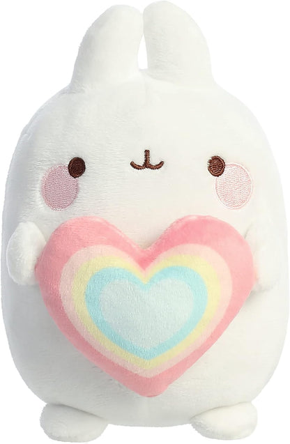 6" Rainbow Heart Molang