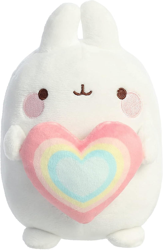 6" Rainbow Heart Molang