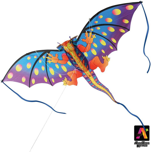 78" Collapsible Orange Dragon Kite