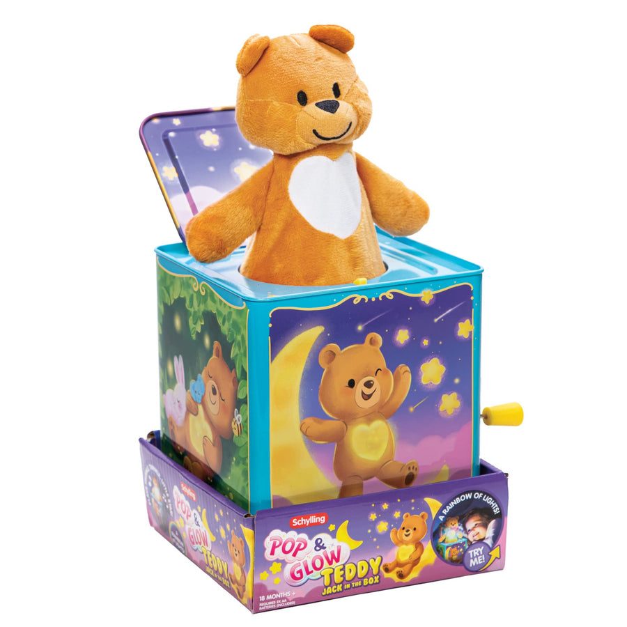 Teddy Bear Pop N Glow Jack in The Box