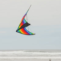 In the Breeze Rainbow Stripe Dual Control Sport Kite,48" W x 26" H