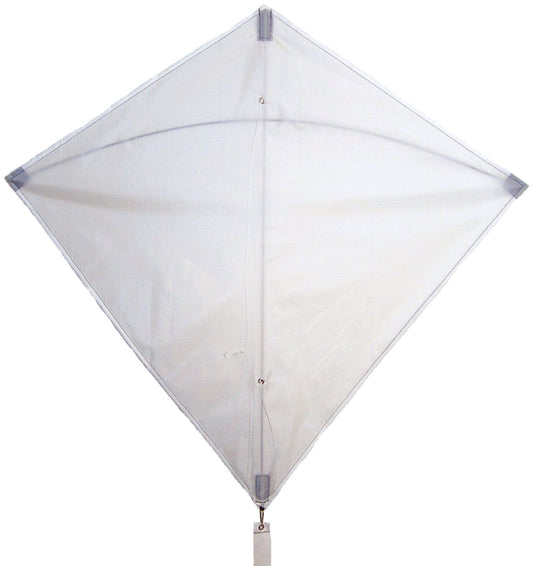 30" Solid Diamond Kite - White