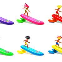 Surfer Dudes Mini-Surfer and Surfboard Toy - Donegan Doolin - Green