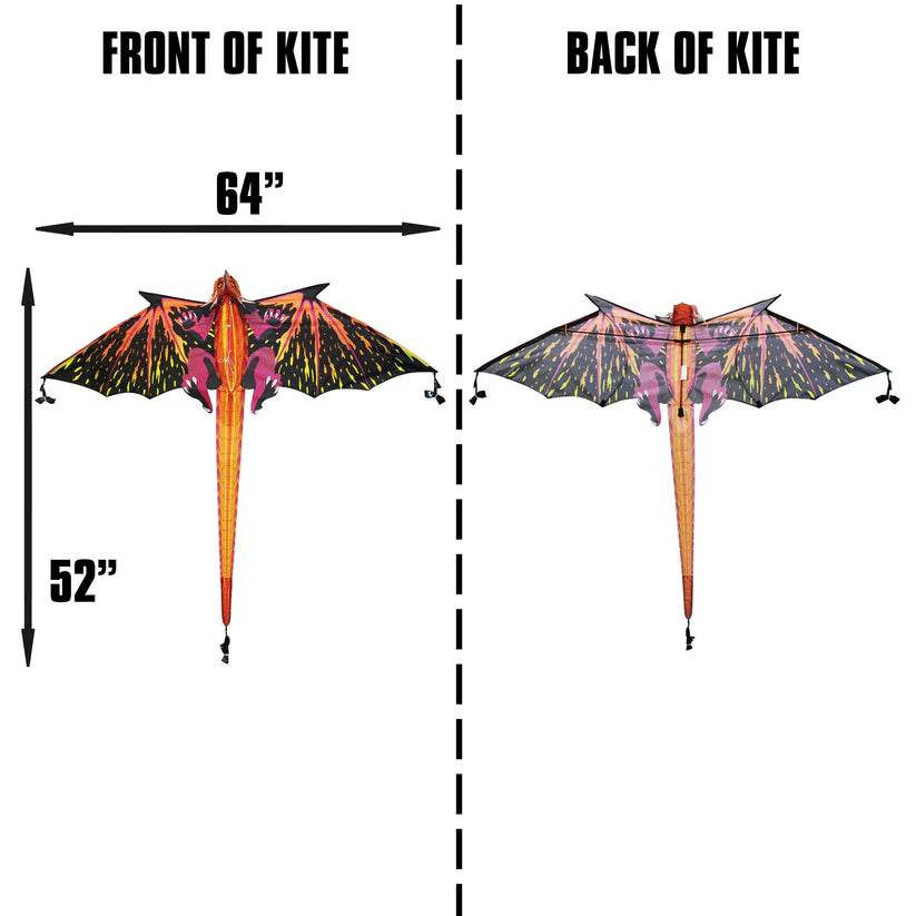 64" Pink Dragon FantasyFlyer Kite