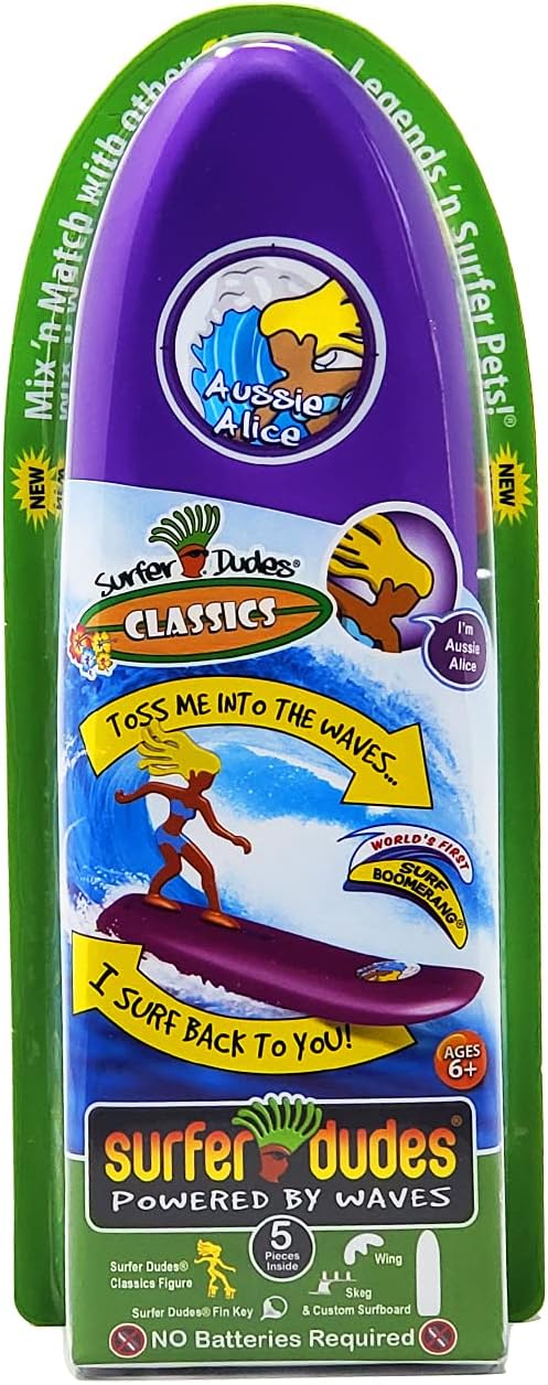 Surfer Dudes Mini-Surfer and Surfboard Toy - Aussie Alice