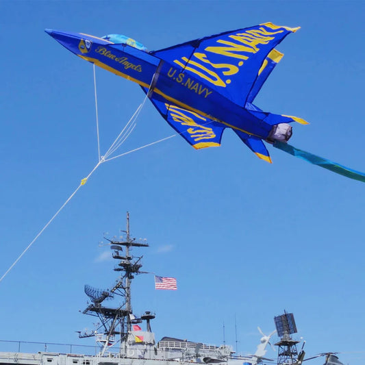 49" Ultra Blue Angels Jet Kite