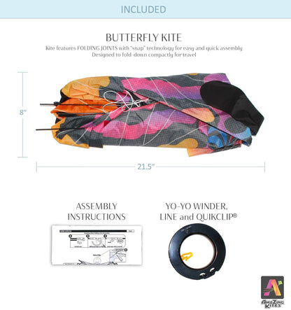 60" 3D Collapsible Butterfly Kite