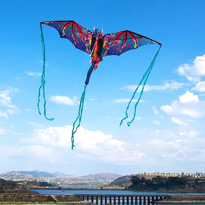 Supersized Three-Headed Dragon 3D Nylon Kite