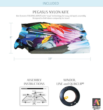 60" 3D Collapsible Unicorn Kite