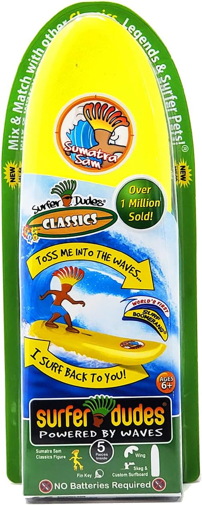 Surfer Dudes Mini-Surfer and Surfboard Toy - Sumatra Sam