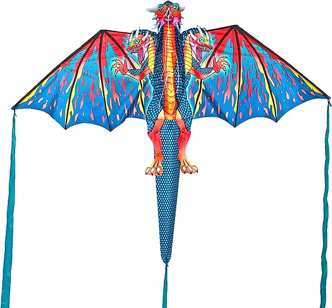 Supersized Three-Headed Dragon 3D Nylon Kite