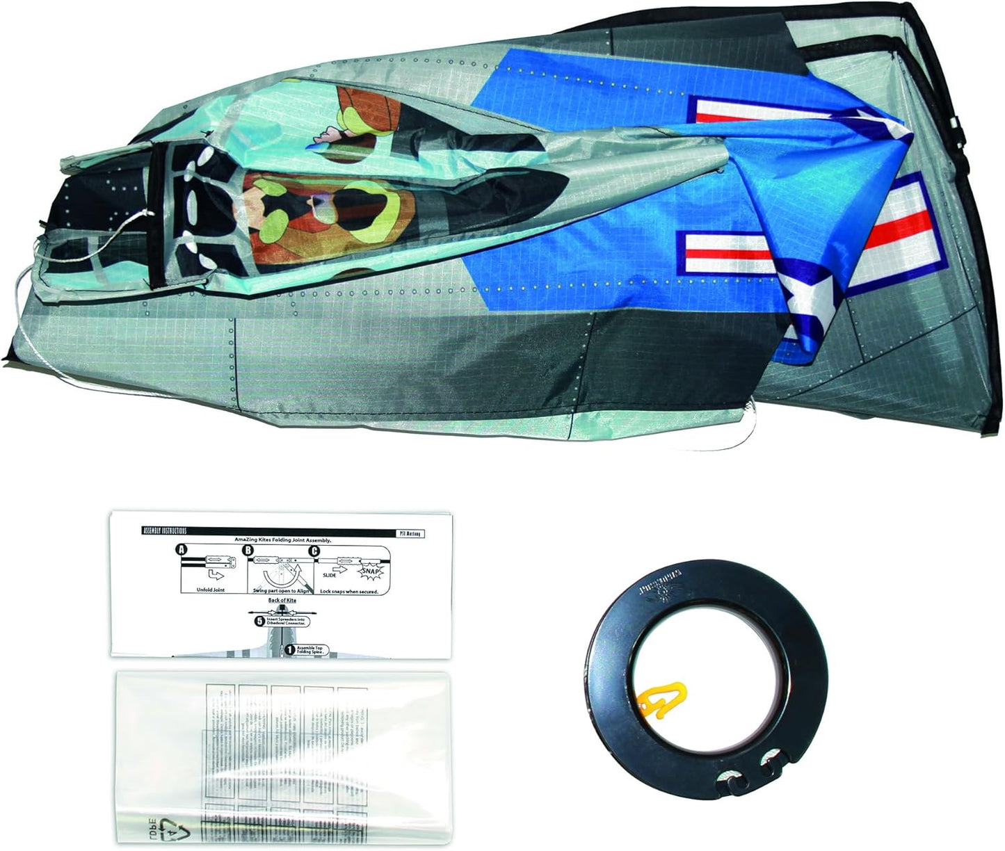 55" 3D Collapsible P-51 Airplane Kite