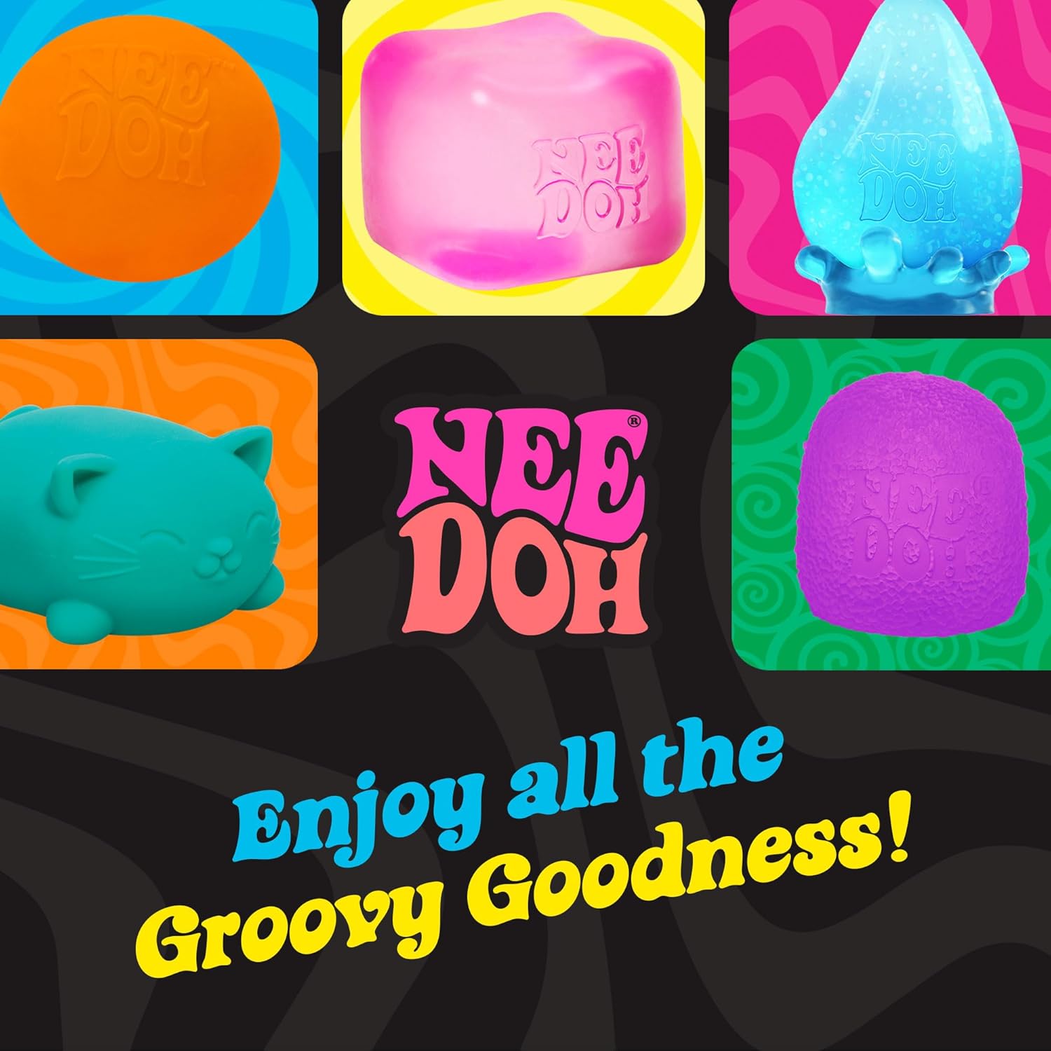 Schylling Nee Doh Funky Pup - Sensory Fidget Toy - Assorted