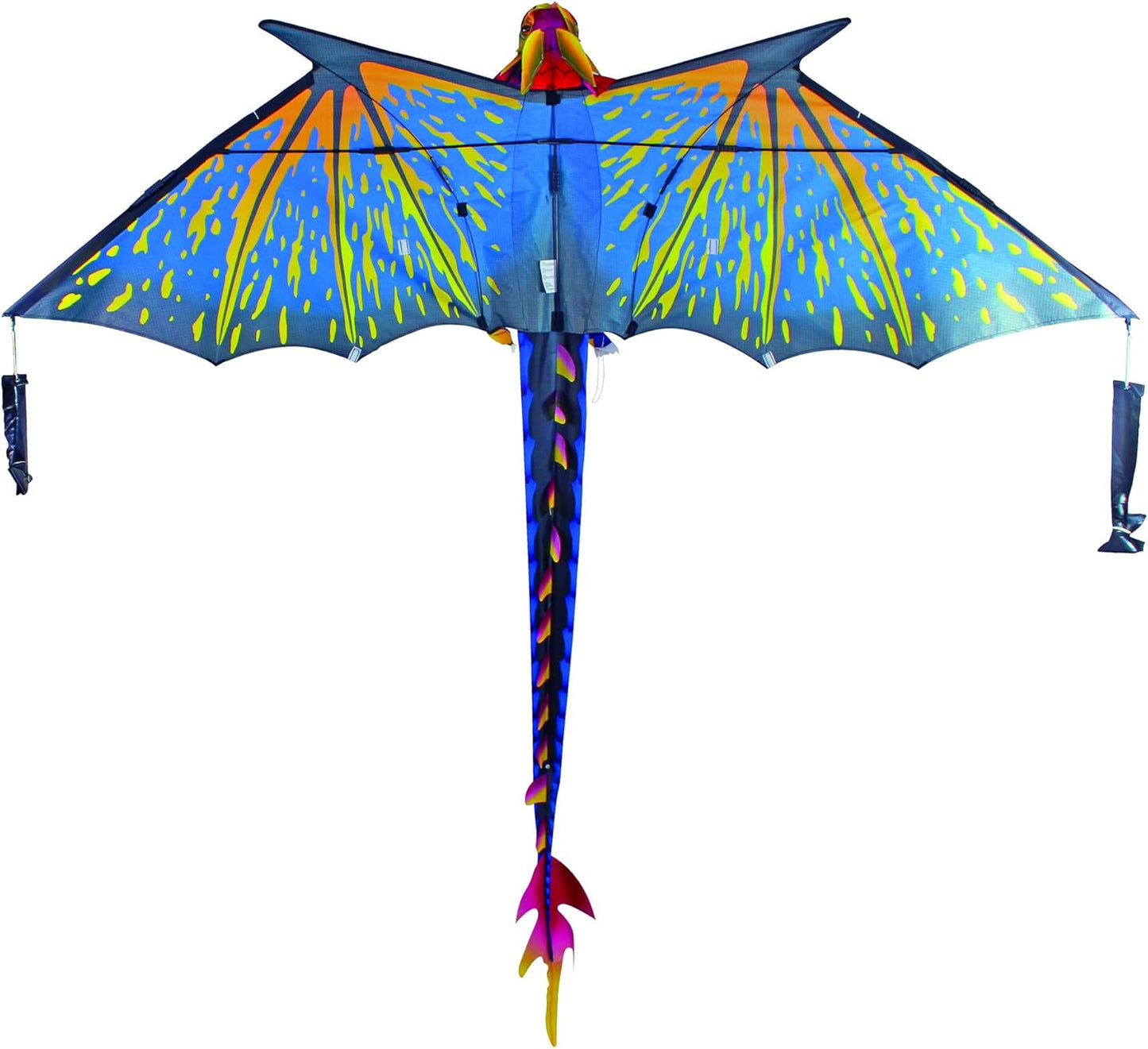 80" Collapsible Blue Dragon Kite