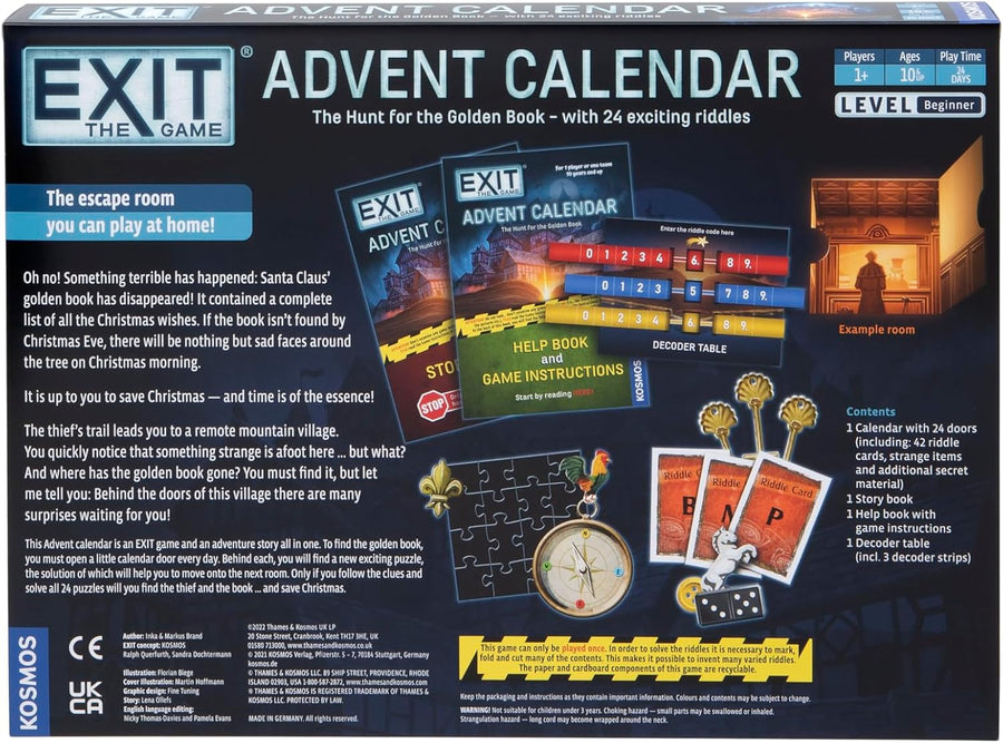 EXIT: Advent Calendar - The Hunt for the Golden Book