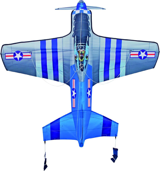 55" 3D Collapsible P-51 Airplane Kite
