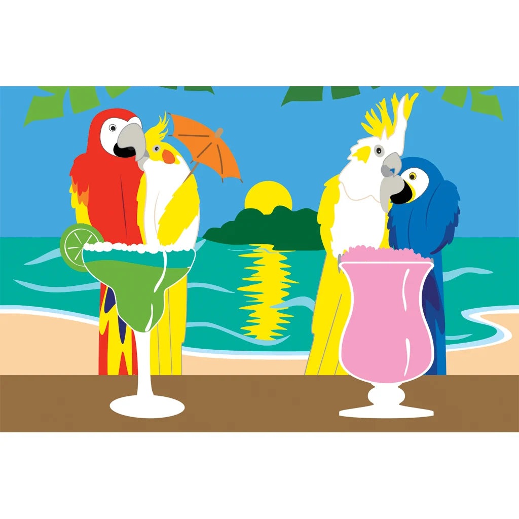 60" Embroidered Windsock - 5 O'Clock Somewhere