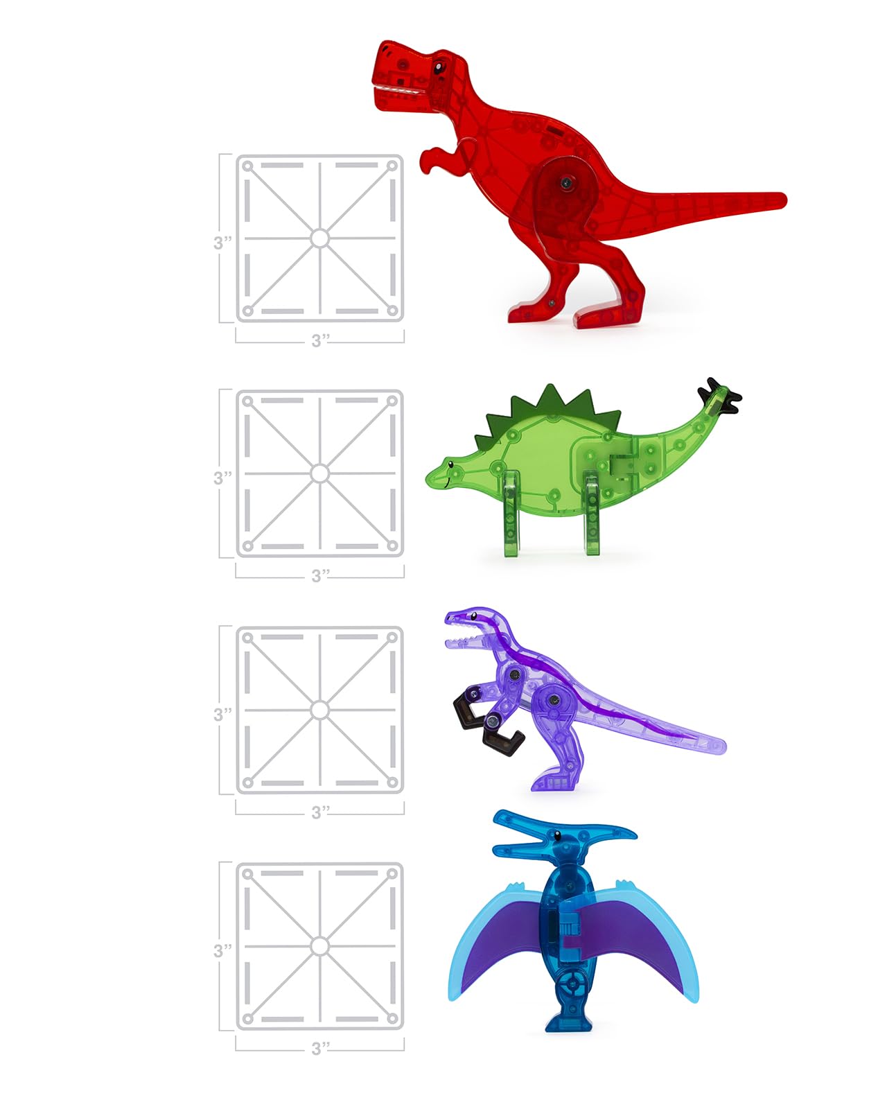 MAGNA-TILES Dino World 40-Piece Set – Kitty Hawk Kites