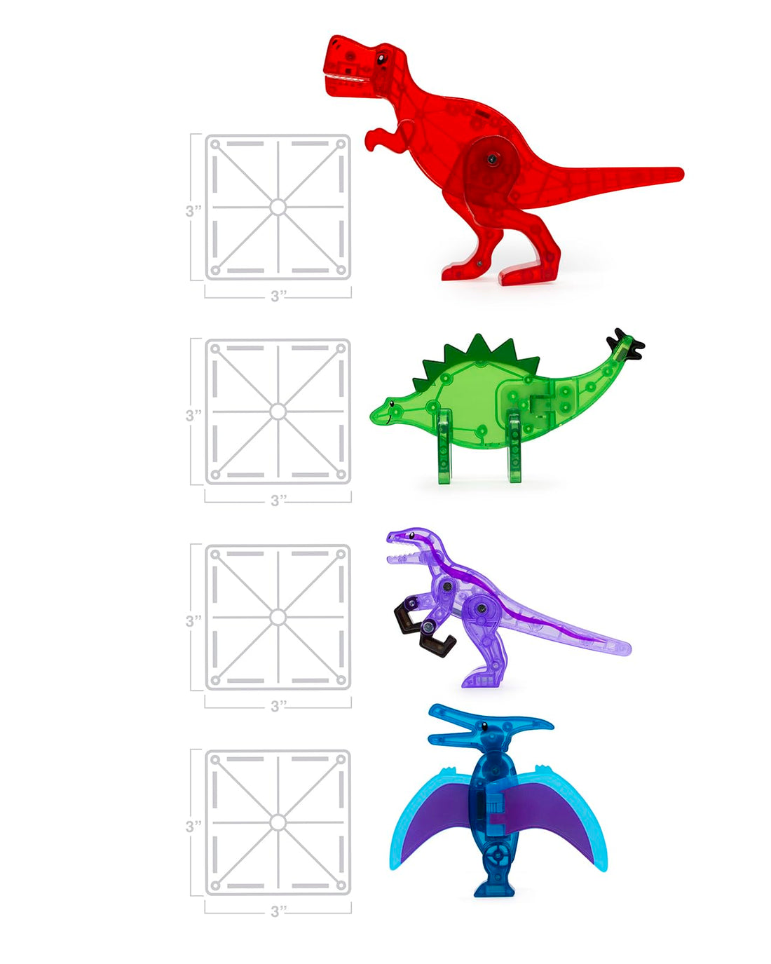 MAGNA-TILES Dino World 40-Piece Set