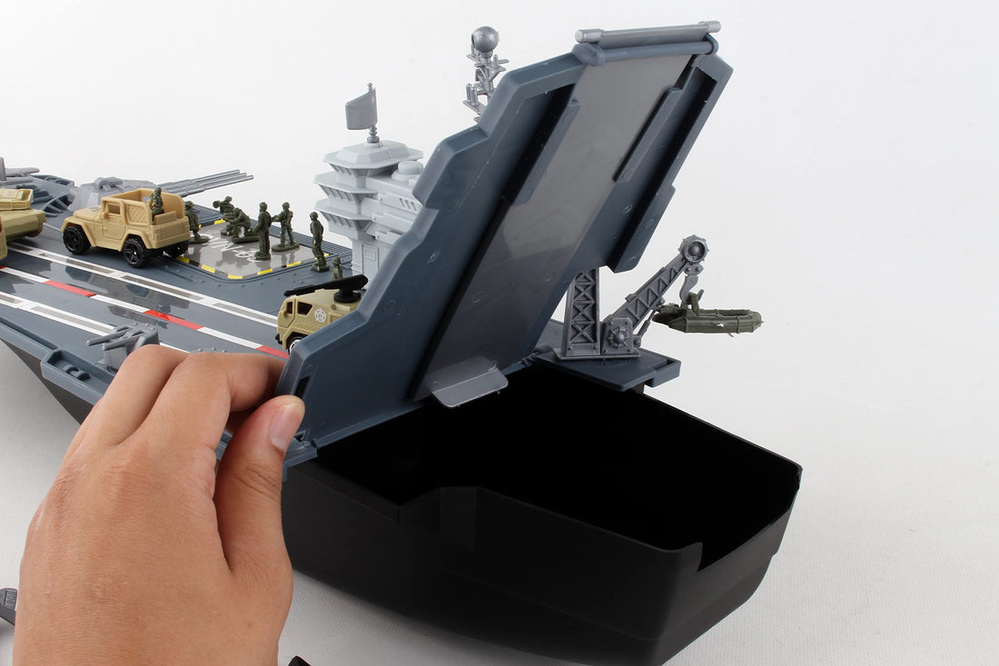 Daron Worldwide Trading Aircraft Carrier BP96243 Playset ,for 36 months to 180 months Gray