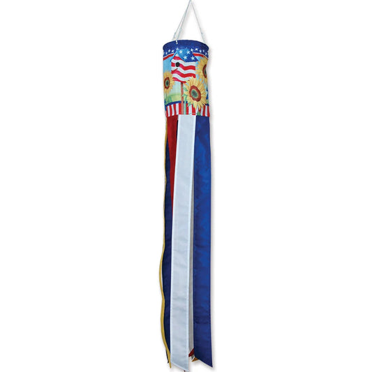 40" Windsock - Patriotic Sunflower