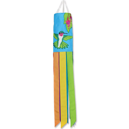 40" Embroidered Windsock - Hummingbirds