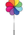 Rainbow Dazy 8-Petal 19" Garden Spinner