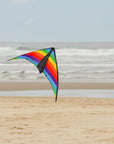 In the Breeze Rainbow Stripe Dual Control Sport Kite,48" W x 26" H