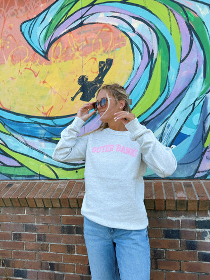 Outer Banks Chenille Applique Crewneck Sweatshirt