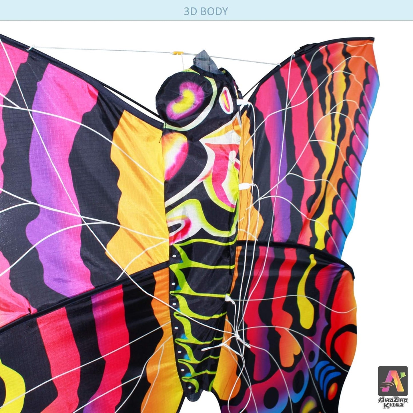 60" 3D Collapsible Butterfly Kite