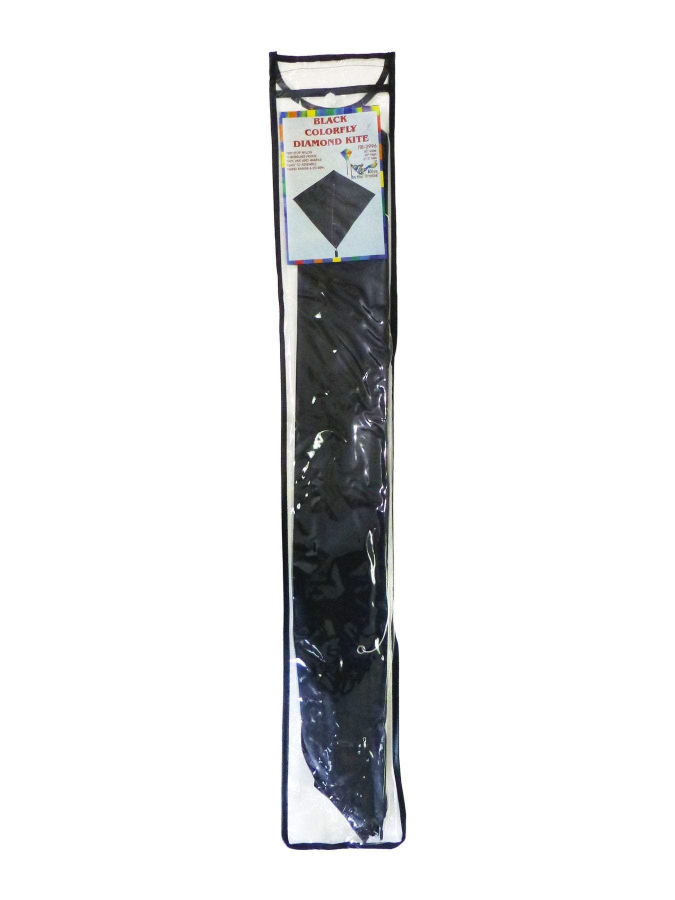 30" Solid Diamond Kite - Black