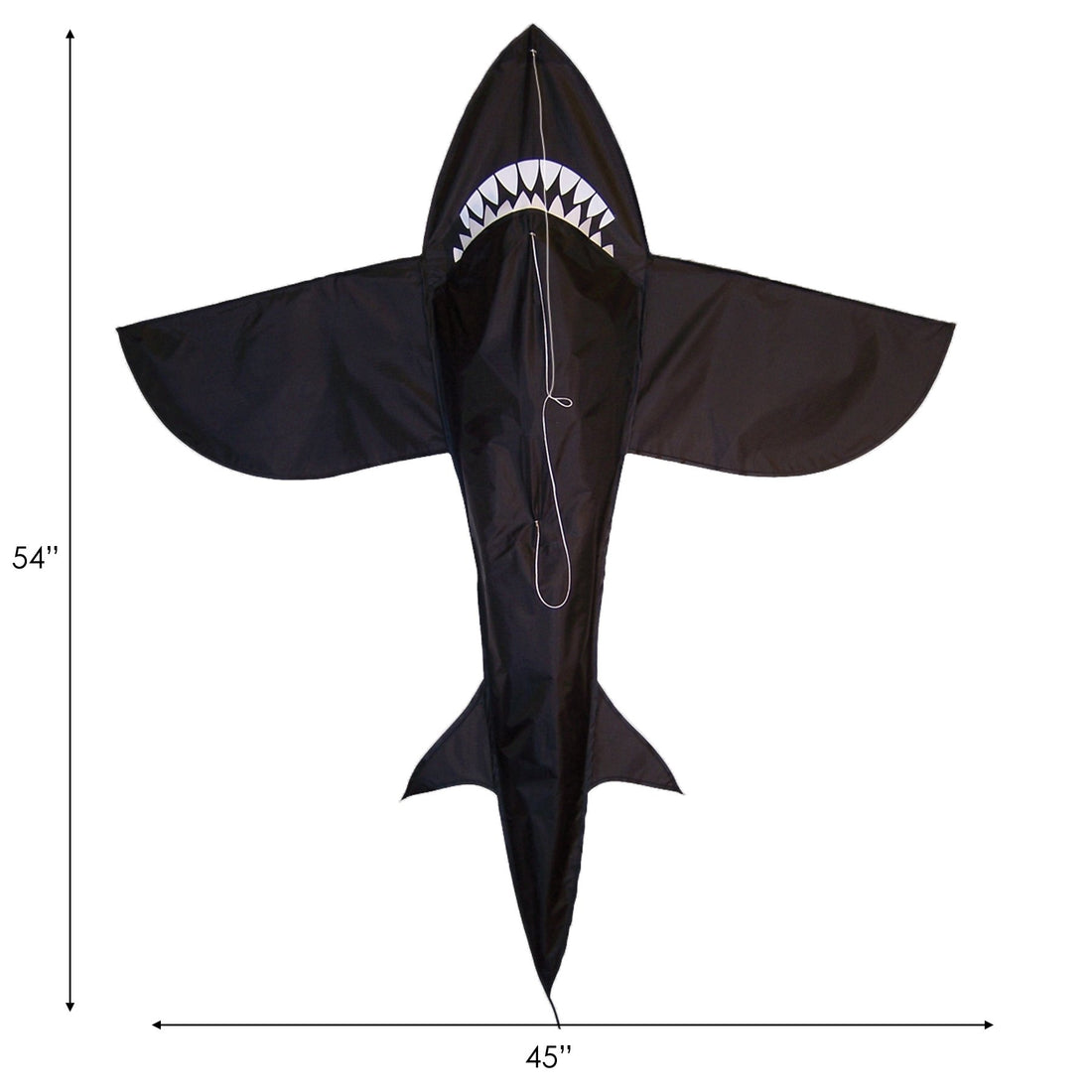 4 Foot 3D Black Shark Kite