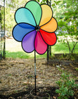 Rainbow Dazy 8-Petal 19" Garden Spinner