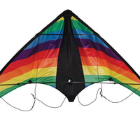 In the Breeze Rainbow Stripe Dual Control Sport Kite,48" W x 26" H