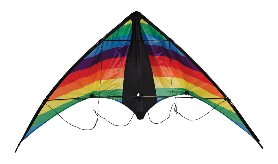 In the Breeze Rainbow Stripe Dual Control Sport Kite,48" W x 26" H