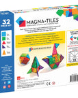 Magna-Tiles 32-Piece Clear Colors Set